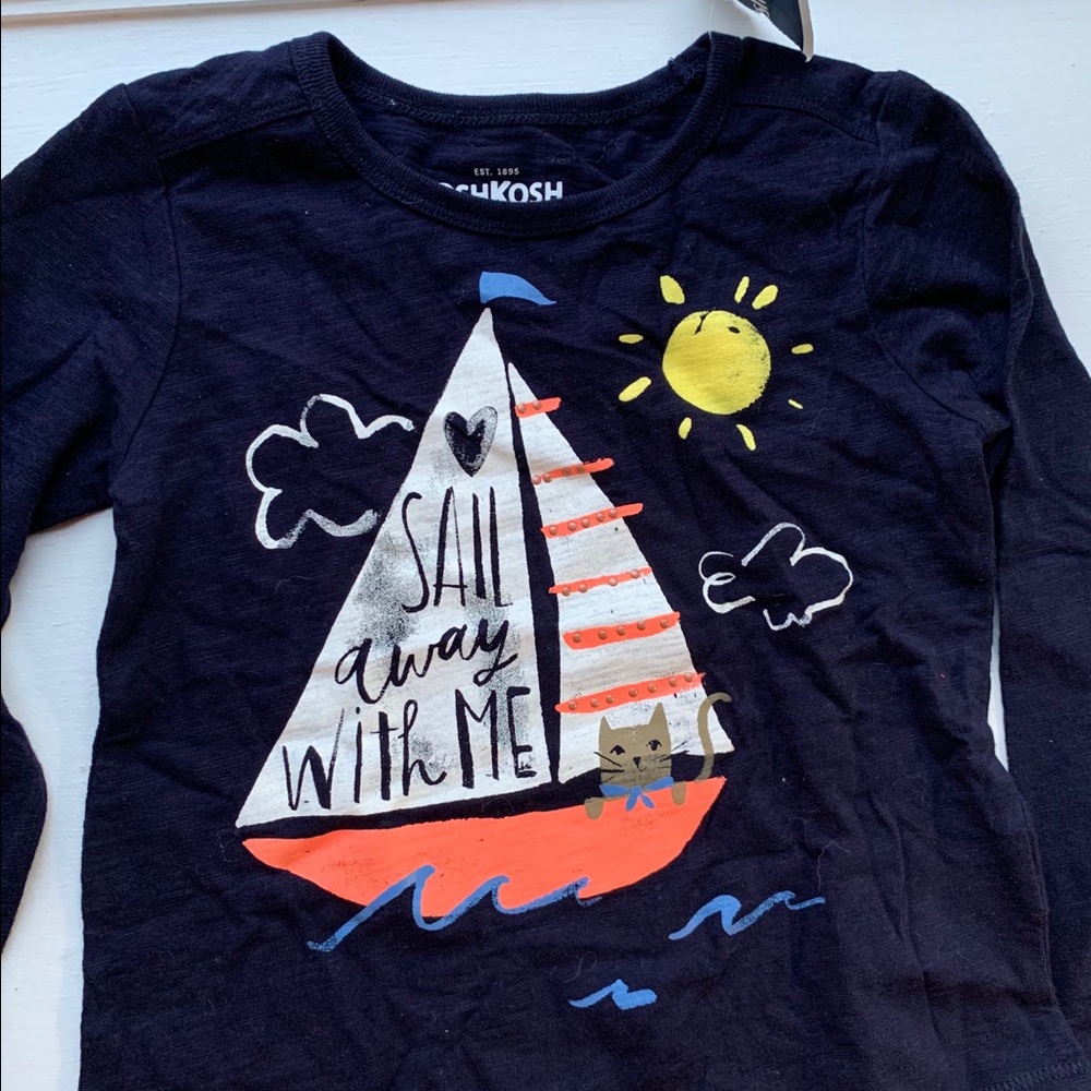 OshKosh B’gosh | Girls Blue Long Shirt Sleeve 4T